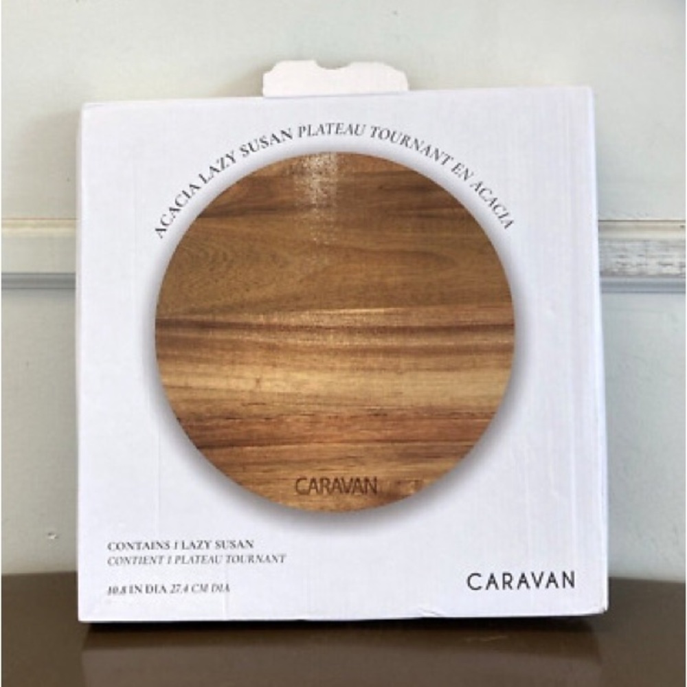 Acacia Lazy Susan - Brown